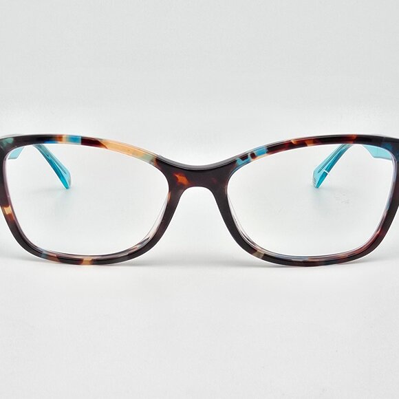 Polaroid PLD D320 IPR Havana Blue Cat Eye Eyeglasses Frame 53-17-140 - Picture 2 of 13